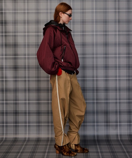 MAISON SPECIAL（メゾンスペシャル）の「Bicolor Layered Blouson/バイカラーレイヤードブルゾン（ブルゾン・レディース・ブラック/ボルドー/ブルー・FREE）」の15枚目の写真