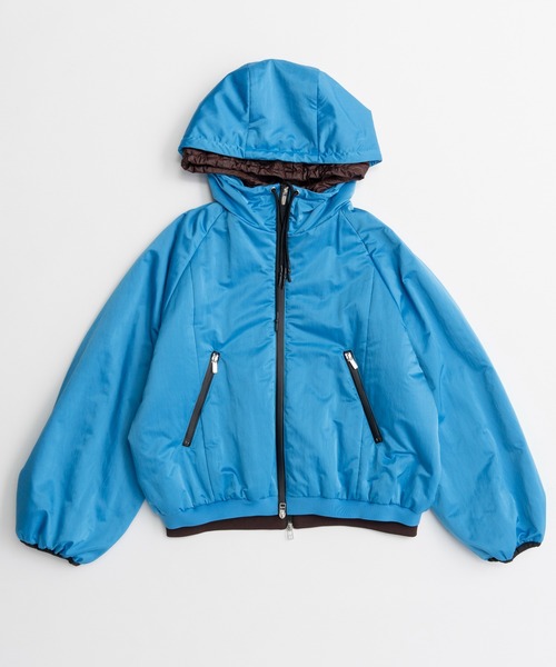 MAISON SPECIAL（メゾンスペシャル）の「Bicolor Layered Blouson/バイカラーレイヤードブルゾン（ブルゾン・レディース・ブラック/ボルドー/ブルー・FREE）」の18枚目の写真