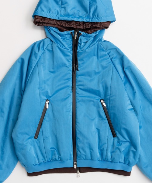 MAISON SPECIAL（メゾンスペシャル）の「Bicolor Layered Blouson/バイカラーレイヤードブルゾン（ブルゾン・レディース・ブラック/ボルドー/ブルー・FREE）」の19枚目の写真