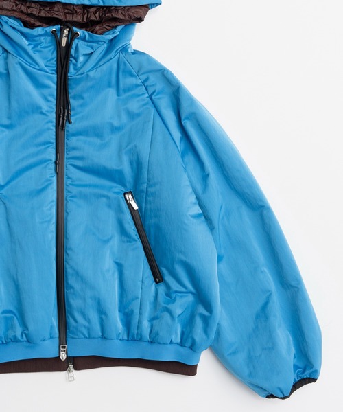 MAISON SPECIAL（メゾンスペシャル）の「Bicolor Layered Blouson/バイカラーレイヤードブルゾン（ブルゾン・レディース・ブラック/ボルドー/ブルー・FREE）」の20枚目の写真