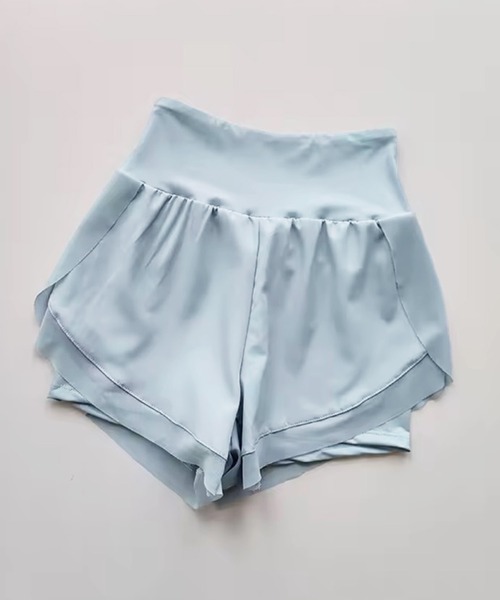 ammy.（エイミードット）の「【 ammy. / エイミードット 】 フレア ヨガ ショートパンツ（その他パンツ・レディース・ライトブルー/ブラック/ダークパープル/アイボリー・M/L）」の3枚目の写真