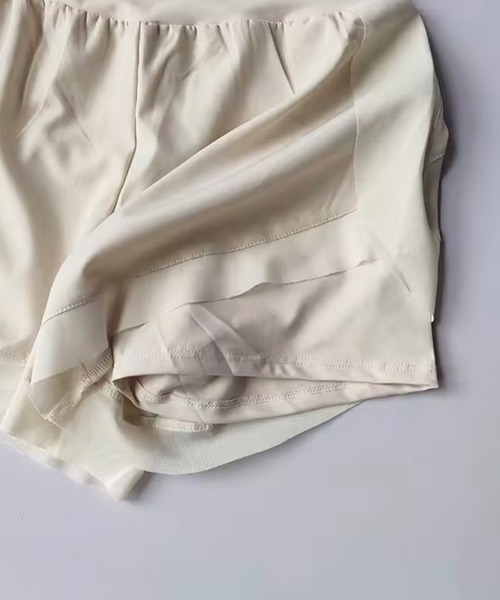 ammy.（エイミードット）の「【 ammy. / エイミードット 】 フレア ヨガ ショートパンツ（その他パンツ・レディース・ライトブルー/ブラック/ダークパープル/アイボリー・M/L）」の9枚目の写真