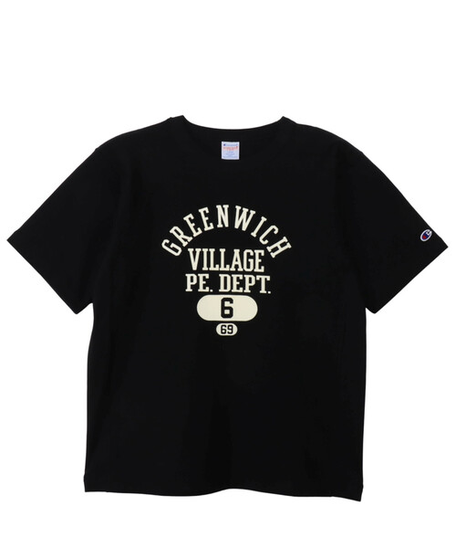 FREAK'S STORE（フリークスストア）の「Champion/チャンピオン REVERSE WEAVE SHORTSLEEVE T-SHIRT/リバースウィーブ ロゴ半袖Tシャツ（Tシャツ/カットソー・レディース・オフホワイト/グリーン/ナチュラル/ブラック・MEDIUM）」の9枚目の写真