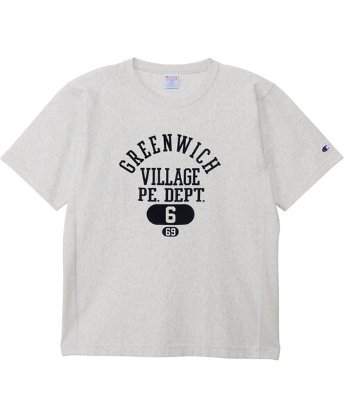FREAK'S STORE（フリークスストア）の「Champion/チャンピオン REVERSE WEAVE SHORTSLEEVE T-SHIRT/リバースウィーブ ロゴ半袖Tシャツ（Tシャツ/カットソー・レディース・オフホワイト/グリーン/ナチュラル/ブラック・MEDIUM）」の15枚目の写真