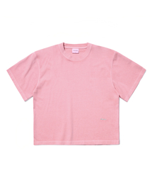 1993STUDIO（1993スタジオ）の「1993ロゴピグメントクロップフィットTシャツ_ピンク（Tシャツ/カットソー）」