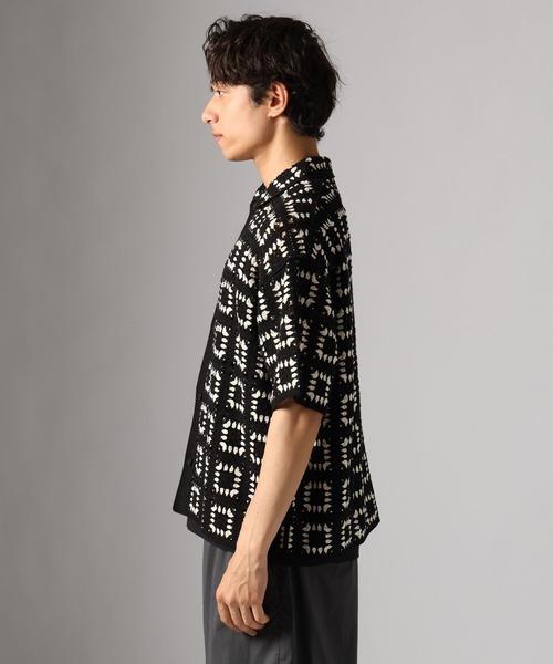 BAYFLOW(ベイフロー)の「クロシェシャツ(シャツ/ブラウス・メンズ・ブラック/ベージュ/ネイビー・FREE)」の16枚目の写真