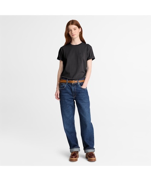 Timberland(ティンバーランド)の「半袖 クルーネック Tシャツ レディース(Tシャツ/カットソー・レディース・ブラック・X-LARGE/MEDIUM/LARGE)」の2枚目の写真