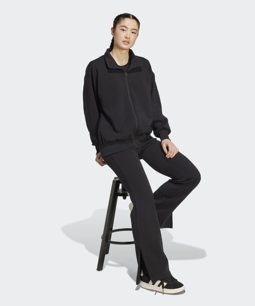 adidas(アディダス)の「ソフト ラグジュアリー ルーズ フルジップ / アディダス adidas(ジャージ・レディース・ブラック・X-SMALL/X-LARGE/SMALL/XX-LARGE/LARGE/MEDIUM)」の4枚目の写真