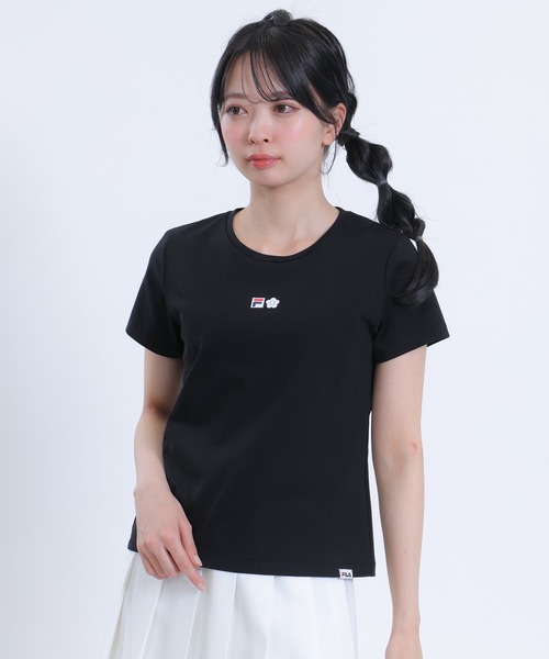 MARY QUANT（マリークワント）の「FILA × MARY QUANT Tシャツ（Tシャツ/カットソー・レディース・ブラック/ホワイト・M）」の2枚目の写真