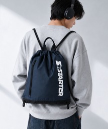 STARTER（スターター）の「【STARTER スターター】ナップサック 前面ファスナー  内ポケット付き 通学 部活 習い事（バックパック/リュック）」