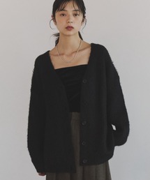 モヘアライクニットカーディガン