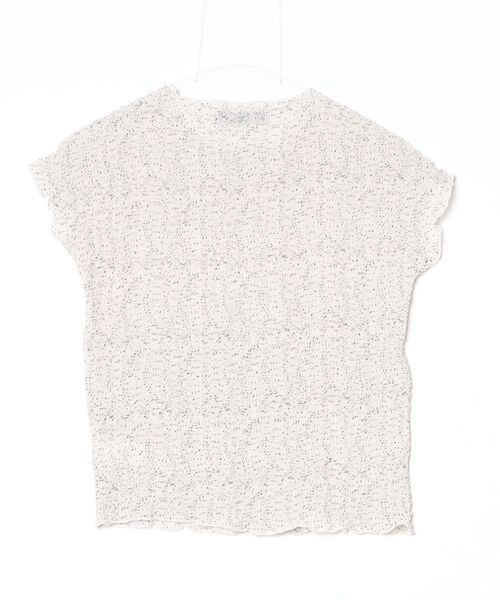 Y/lim(イリム)の「ポップコーンシャーリングプリントフレンチスリーブTシャツ(Tシャツ/カットソー・レディース・ブラック/グレー/ピンク/オフホワイト/ブラック系・FREE)」の6枚目の写真