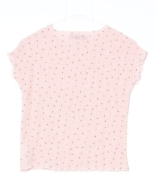 Y/lim(イリム)の「ポップコーンシャーリングプリントフレンチスリーブTシャツ(Tシャツ/カットソー・レディース・ブラック/グレー/ピンク/オフホワイト/ブラック系・FREE)」の7枚目の写真