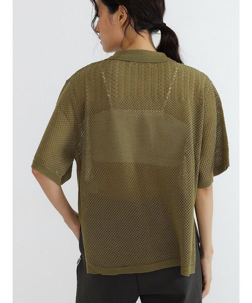 FIKA.（フィーカ）の「Polo knit cardigan（カーディガン/ボレロ・レディース・ブラック/カーキ・MEDIUM）」の12枚目の写真