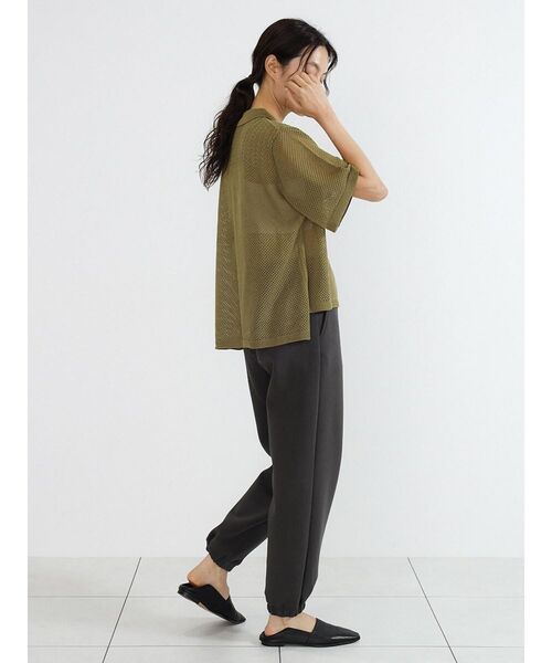 FIKA.（フィーカ）の「Polo knit cardigan（カーディガン/ボレロ・レディース・ブラック/カーキ・MEDIUM）」の6枚目の写真