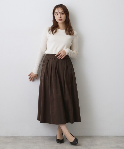 DRESSTERIOR（ドレステリア）の「ストレッチ フルニードルニット（ニット/セーター・レディース・ネイビー/パープル系/オフホワイト・36/38/34）」の13枚目の写真