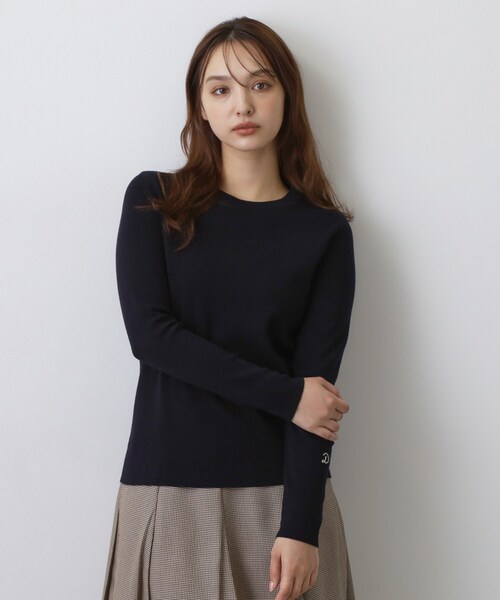 DRESSTERIOR（ドレステリア）の「ストレッチ フルニードルニット（ニット/セーター・レディース・ネイビー/パープル系/オフホワイト・36/38/34）」の19枚目の写真