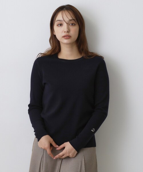 DRESSTERIOR（ドレステリア）の「ストレッチ フルニードルニット（ニット/セーター・レディース・ネイビー/パープル系/オフホワイト・36/38/34）」の20枚目の写真