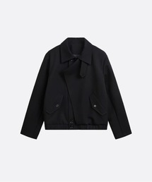U:UME（ユーム）の「Asymmetry Overlap Placket Collar Cropped Bomber Jacket（その他アウター）」