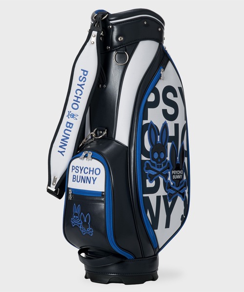 Psycho Bunny（サイコバニー）の「[GOLF]カートキャディバッグ FLAGSHIP（ショルダーバッグ・メンズ・ブラック/ホワイト・FREE）」の5枚目の写真