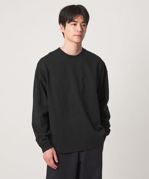 green label relaxing（グリーンレーベルリラクシング）の「【WEB限定】ヘビーウェイト ロングスリーブ Tシャツ（Tシャツ/カットソー・メンズ・ロイヤルブルー/ブラック/ホワイト・XL/L/S/M）」の3枚目の写真