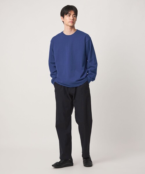 green label relaxing（グリーンレーベルリラクシング）の「【WEB限定】ヘビーウェイト ロングスリーブ Tシャツ（Tシャツ/カットソー・メンズ・ロイヤルブルー/ブラック/ホワイト・XL/L/S/M）」の6枚目の写真