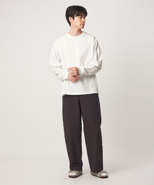 green label relaxing（グリーンレーベルリラクシング）の「【WEB限定】ヘビーウェイト ロングスリーブ Tシャツ（Tシャツ/カットソー・メンズ・ロイヤルブルー/ブラック/ホワイト・XL/L/S/M）」の7枚目の写真