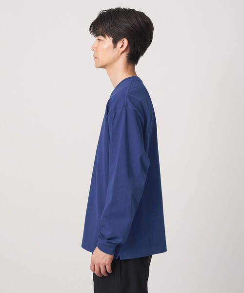 green label relaxing（グリーンレーベルリラクシング）の「【WEB限定】ヘビーウェイト ロングスリーブ Tシャツ（Tシャツ/カットソー・メンズ・ロイヤルブルー/ブラック/ホワイト・XL/L/S/M）」の10枚目の写真