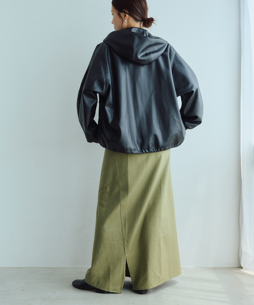 IENA LA BOUCLE（イエナラブークル）の「VACHEMENT ヴァシュモン 別注ecoレザーフードブルゾン VN-16-409（その他アウター・レディース・ブラック・FREE）」の19枚目の写真