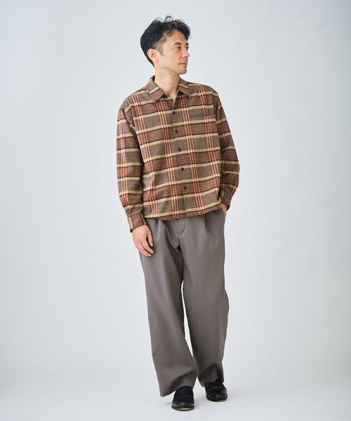 EDIFICE(エディフィス)の「HRT ウール サイド アジャスト ワイド パンツ(スラックス・メンズ・ブラック/グレー/イエロー・SMALL/MEDIUM/LARGE)」の4枚目の写真