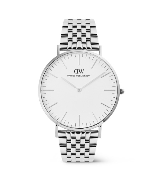 Daniel Wellington(ダニエルウェリントン)の「Classic 7-Link 40MM メンズ腕時計(アナログ腕時計・メンズ・イエローゴールド/シルバー/ホワイト/エメラルド/ブラック/ライトブルー・40mm)」の2枚目の写真