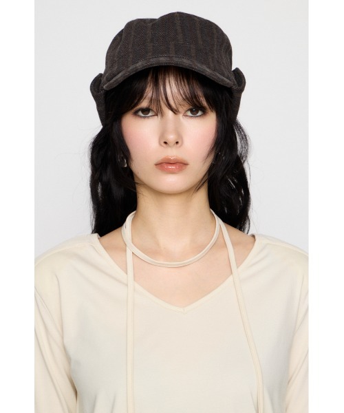 LAGUA GEM(ラグアジェム)の「SHOULDER PAD ミニワンピース(ワンピース・レディース・ブラック/杢グレー/アイボリー・SMALL/MEDIUM)」の12枚目の写真
