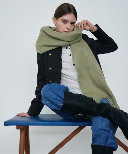 Rohwel(ローウェル)の「Napoleon Nylon Jacket / ナポレオンナイロンジャケット(その他アウター・レディース・ベージュ/ブラック・FREE)」の11枚目の写真