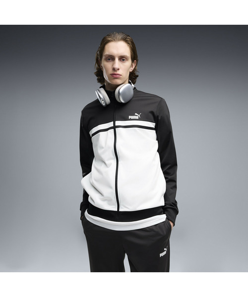 PUMA(プーマ)の「PUMA プーマ メンズ ポリ カラーブロック スーツ 上下セット(ジャージ・メンズ・ネイビー/ブラック/ダークブラウン系・XX-LARGE/X-LARGE/LARGE/SMALL/MEDIUM)」の5枚目の写真