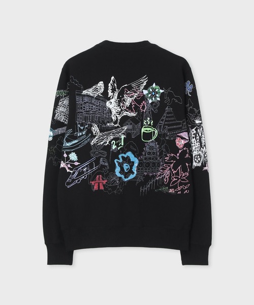 PS Paul Smith(ピーエスポールスミス)の「"Folk Archive" スウェット / 262564 668U(スウェット・メンズ・ブラック・LARGE/XX-LARGE/MEDIUM)」の7枚目の写真