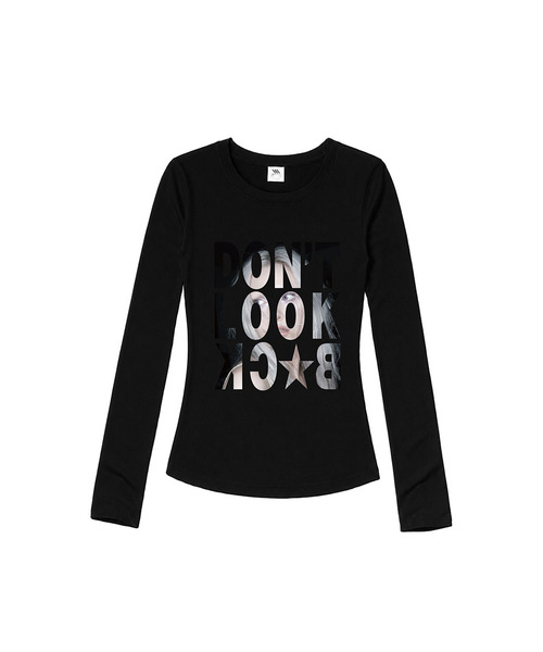 VENHIT（ベンヒット）の「EYES FORWARD スリムフィット ロングスリーブ（Tシャツ/カットソー・レディース・ホワイト/ブラック・SMALL/MEDIUM/LARGE）」の2枚目の写真