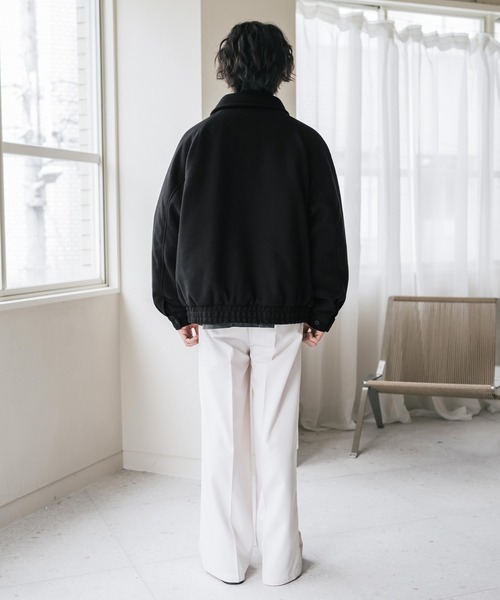Rocky Monroe(ロッキーモンロー)の「テックメルトンファイヤーマン中綿ジャケット/ウールライクスタンドネック中綿ブルゾン(ブルゾン・メンズ・ブラウン/チャコール/ブラック・XL/M/L)」の6枚目の写真
