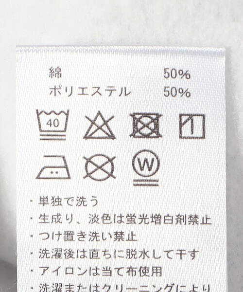 SHIPS any(シップス エニィ)の「Healthknit:〈洗濯機可能〉裏起毛 クラシック スウェット(Tシャツ/カットソー・レディース・オフホワイト/ライトグレー・ONE SIZE)」の9枚目の写真