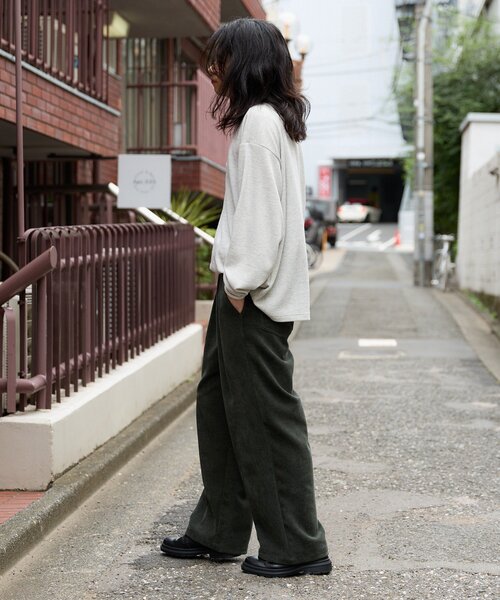 CIAOPANIC TYPY(チャオパニックティピー)の「【UNISEX】モールタックストレートワイドパンツ(その他パンツ・メンズ・ブラック/ブラウン/グリーン・SMALL/MEDIUM/LARGE)」の14枚目の写真