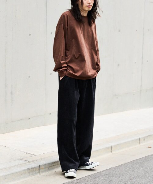 CIAOPANIC TYPY(チャオパニックティピー)の「【UNISEX】モールタックストレートワイドパンツ(その他パンツ・メンズ・ブラック/ブラウン/グリーン・SMALL/MEDIUM/LARGE)」の10枚目の写真