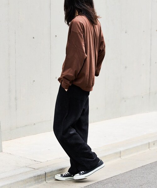 CIAOPANIC TYPY(チャオパニックティピー)の「【UNISEX】モールタックストレートワイドパンツ(その他パンツ・メンズ・ブラック/ブラウン/グリーン・SMALL/MEDIUM/LARGE)」の4枚目の写真