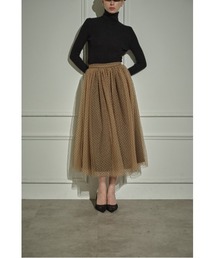 Prism Veil Tulle Skirt チュールカラーミックススカート