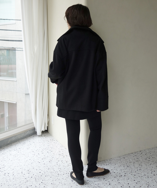 SLOBE IENA(スローブイエナ)の「スタンドコクーンショートコート(その他アウター・レディース・ブラック/ブラウン・36/38)」の18枚目の写真