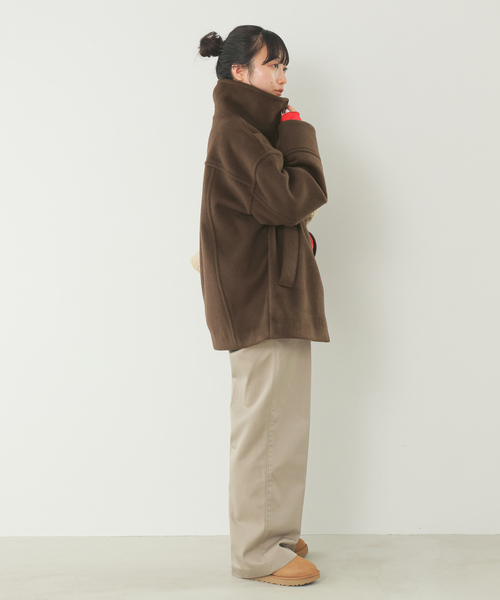 SLOBE IENA(スローブイエナ)の「スタンドコクーンショートコート(その他アウター・レディース・ブラック/ブラウン・36/38)」の21枚目の写真