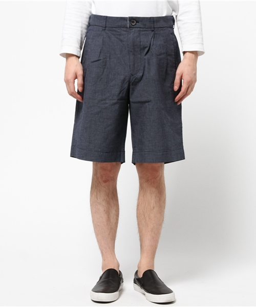 GLOBAL WORK（グローバルワーク）の「ストレッチワイドタックショーツ/710471（その他パンツ・メンズ・ライトグリーン/ネイビー・LARGE/SMALL/MEDIUM）」の5枚目の写真