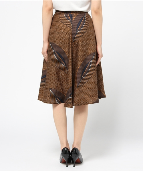 FIGARO Paris（フィガロパリ）の「SHIRTA PORTE アフリカンガラ スカート◆（スカート・レディース・ブラウン・40/38）」の4枚目の写真