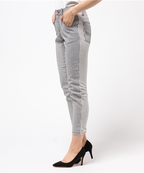 RODEO CROWNS WIDE BOWL（ロデオクラウンズワイドボウル）の「カラー コンビ パンツ（その他パンツ・レディース・ホワイト/ライトブルー/ダークネイビー/ネイビー・1/2/0）」の4枚目の写真