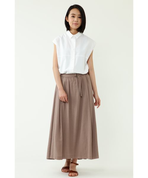 human woman（ヒューマンウーマン）の「【入荷禁止】綿麻ボイルスカート（スカート・レディース・ライトグリーン/ブラウン/ブルー系その他・SMALL/MEDIUM）」の7枚目の写真