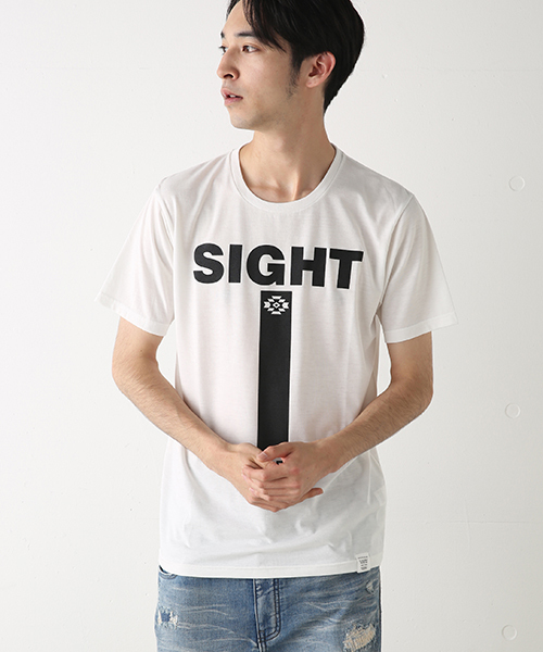 AZUL by moussy(アズールバイマウジー)の「TC天竺SIGHT半袖クルーネックT(Tシャツ/カットソー・メンズ・ライトピンク/ブラック/トップグレー/ホワイト・XX-LARGE/SMALL/X-LARGE/X-SMALL/MEDIUM/LARGE)」の2枚目の写真