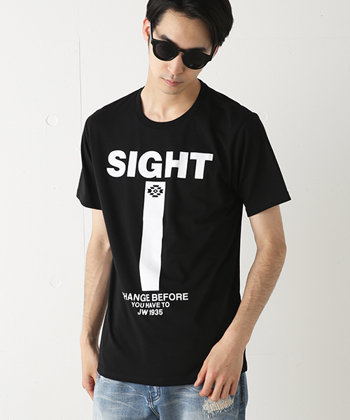 AZUL by moussy(アズールバイマウジー)の「TC天竺SIGHT半袖クルーネックT(Tシャツ/カットソー・メンズ・ライトピンク/ブラック/トップグレー/ホワイト・XX-LARGE/SMALL/X-LARGE/X-SMALL/MEDIUM/LARGE)」の3枚目の写真